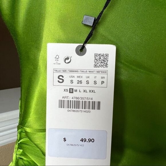 ZARA DRAPED LINGERIE-STYLE DRESS | 4786/357 | - Picture 3 of 5